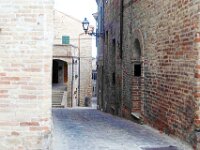 20250607 11a  The road out of the centre of Montedinove - a bigger challenge!