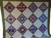 U3A011  2014 Jelly Roll sampler quilt made by Maxine Robinson & quilted by Stitch in Time Quilting
