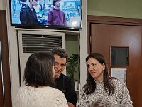 D&M Wedding 10 25 004  Hatching something with Daniella. Nonna Leda is tired