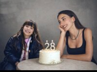 Michela 28  Wonderful image of Michela aged 7 and Michela aged 28